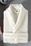 Sare 6 Piece Family Bathrobe Set - 100% Cotton, Luxury, Jacquard Bathrobe Set, Gift, Dowry - 3