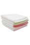 Baby Girl Pink Green Colored 10-Piece Combed Cotton Mouth Wipes 20X20Cm - 2