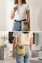 Women's Ecru Floral Patterned Shoulder Bag - Bohemian Style Mini Hand and Phone Bag - 5