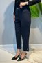 Paradise Paça Buttoned Trousers with Pockets 5566 Navy Blue - 3