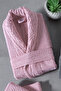 Hira 10 Piece Family Bathrobe Set - 100% Cotton, Luxury, Jacquard Bathrobe Set, Gift, Dowry Set - 2