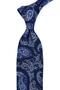 Galliano Style Shawl Pattern Italian Navy Blue Silk Tie Ik2355 - 2