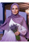 سلسلة آيا شال قطني رقيق مسطح من سلسلة آيا باللون الأرجواني الفاتح