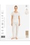 Seamlife Women's 100% Cotton Heart Pattern Short Sleeve Pajamas Set 466542 - 3