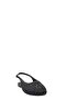 Black Knitted Open-Back Women's Ballerinas - 2