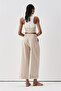 Ss6153 Belted Pocket Detailed Loose Trousers - 5