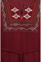 Şile Long Sleeve Dress 6550-03 Burgundy - 4