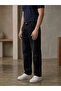 Men's Black Stonewashed Baggy Fit Wide Cut Jean Trousers - 2