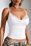 Lace Collar Detailed Strappy Degaje Blouse - 5