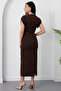 Crew Neck Flounce Sleeve Dress Dks3004 - 7