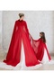 Adult+Kids Red Color Kaftan Bindalli Cape over Dress - 4