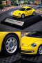 Wolkswagen Beetle Yellow Diecast Model Car Vosvos Model Car Openable Doors 1:26 Scale with Special Stand - 3