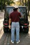 Men's Baggy Fit Washed Jean Trousers Light Blue - 4