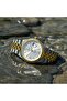 Royal Hive Men’s Analog Watch Stainless Steel Gold Silver Bracelet with Date Display - 5