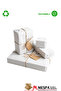 White Wrapping Paper 100X70 cm 10 Pieces – Shipping Packaging, Gift Wrapping and Dowry Paper - 3
