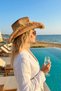 Natural Straw Western Cowboy Hat – Handwoven, Tassel Trim, Beaded Detail Summer Cowboy Hat - 3