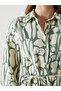 فستان من قماش البوبلين بتصميم ياقة قميص من NEVAVM - 3