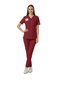 Burgundy Bachelor and Graduate Health Professionals Uniform Positive Lycra Scrubs Set (New Management) - 2