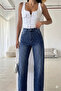 Women's Stone Detailed Palazzo Stylish Trousers