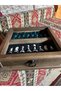 Handmade Iznik Porcelain Ceramic Chess Set Decorative Wooden Boxed Chess - 3