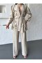 Women's Embroidered Waist-Tie Kimono Pants Stylish Set - 8