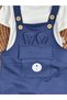 Safari Hat with Booties, Eared Teddy Bear Printed Badili Summer 4-Piece Salopet Baby Boy Set - 5