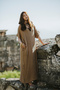 Gaia Pure Woven Hooded 100% Cotton Muslin Bohemian Dress - 5