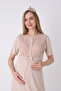 Maternity-Pregnancy Set of 2 with Short Sleeve Nightgown and Robe - 4