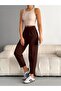 High Waist Button Detailed Full Lycra Carrot Pants - 2