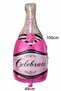 Dark Pink Fuchsia Champagne Shaped Foil Balloon Bachelorette Bride Engagement Henna Promise Birthday Balloon - 3