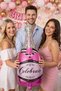 Dark Pink Fuchsia Champagne Shaped Foil Balloon Bachelorette Bride Engagement Henna Promise Birthday Balloon - 2