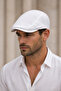 Men's Cap Hat Set of 2 Black & White 100% Linen Summer Standard Size (Fits M-L) - 2