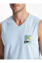 Esvab • Modern & Distinctive V Planted Combed Cotton Men's Sleeveless T-Shirt - 3