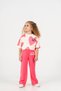 4-5-6-7-8 Years Old Girls' Heart Printed Set - 3