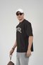 Vintage Lettered Crew Neck Oversize Men's T-Shirt - 3