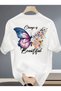 Bay Change Is Beautiful Back Printed Premium Oversize T-Shirt