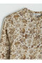 Original Oval Neckline Patterned A-Line Dress - 5