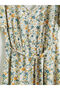 Nevavm V-Neck Floral Dress with a Difference - 6