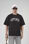 Vintage Lettered Crew Neck Oversize Men's T-Shirt