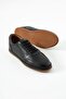 Men's Black Classic & Stylish Genuine Leather Sneaker - Minimalist Design - 4