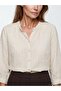 Striped Linen Blend Women's Shirt (S6) - 3