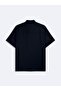 Linen Basic Navy Blue Shirt - 3