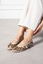 Keyta File Embroidery and Stone Detailed Round Toe Luxury Women's Ballerinas - 3