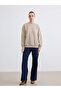 Nevavm Women's Thick Sweatshirt with Oval Collar and Printed Design - 2