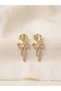 Vintage Style Earrings for Women White - Gold Color - 3