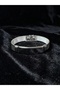 Black Wicker Steel Bracelet with Silver Plate