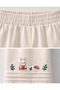 Rabbit & Mushroom Embroidered Girls' Pants - 4