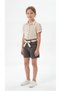 All over Heart Printed Bowknot Girls' Shirt-Shorts Set - 2