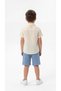 Pocket Detailed Short Sleeve Boys' Shirt & Shorts Set - 4
