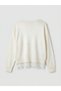 Özmarka New Season Crew Neck Lace Detailed Women's Knitwear Sweater - 6